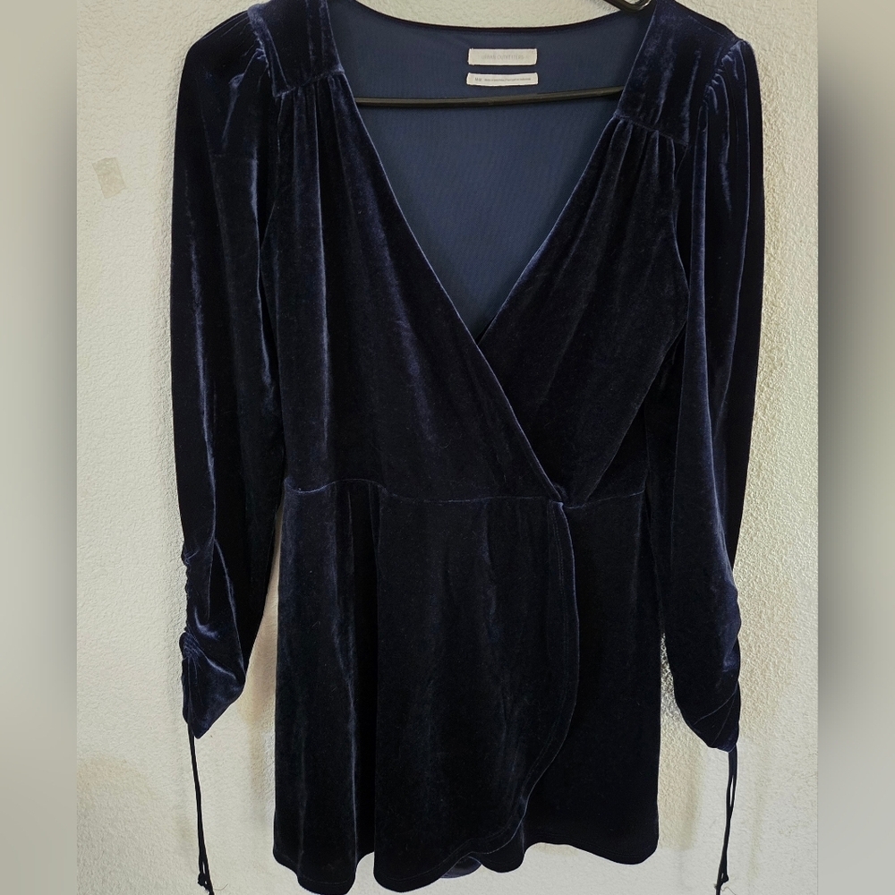 Urban Outfitters Midnight Blue Long Sleeve Dress - Picture 4 of 8